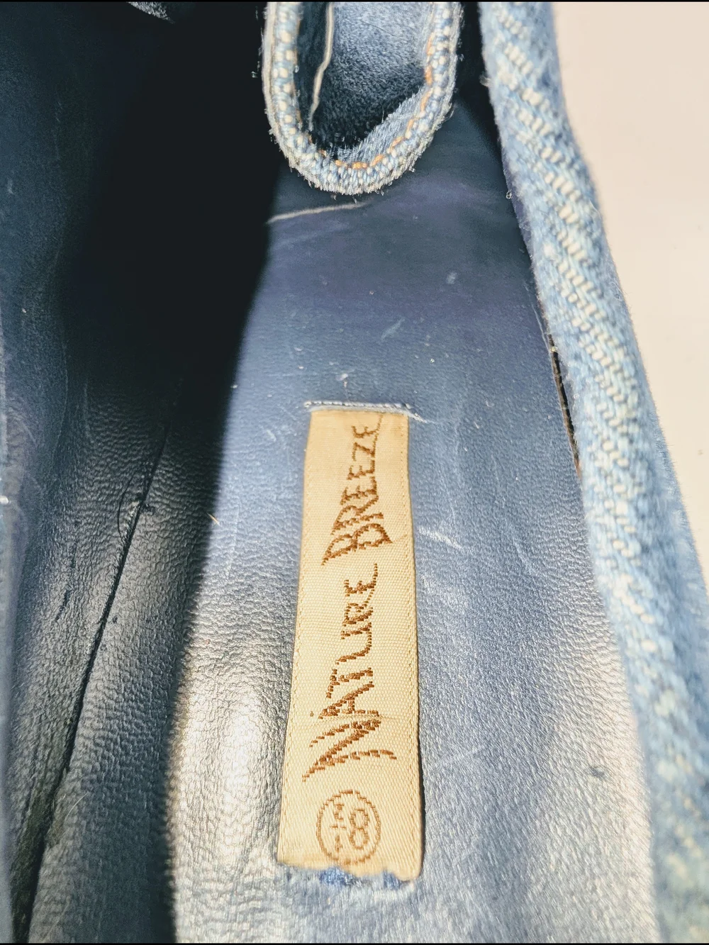 Nature Breeze Y2K Dark Denim Chunky Platform Woman's Size 8.5